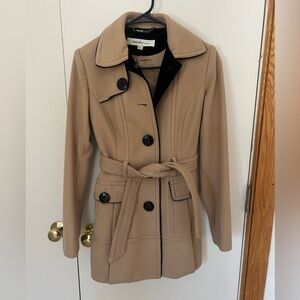 Women's Tan Belted Coat Laundry by Design